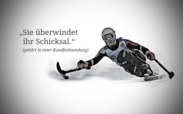 Foto: Anna Schaffelhuber: "Sie überwindet ihr Schicksal." (gehört in einer Rundfunksendung)