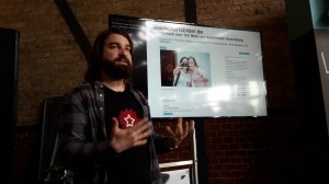 Foto: Andi Weiland beim Lightning Talk auf der #rpTEN